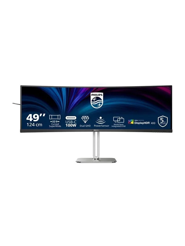 49" Philips 49B2U5900C - 5120x1440 - 75Hz - VA - 100W USB-C - KVM switch