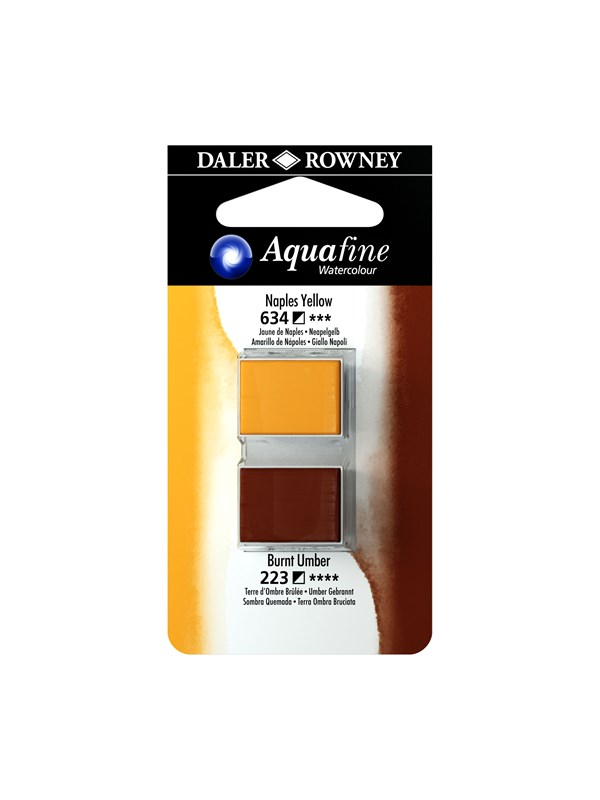 Daler-Rowney Aquafine HP Naples Yellow/Burnt Umber
