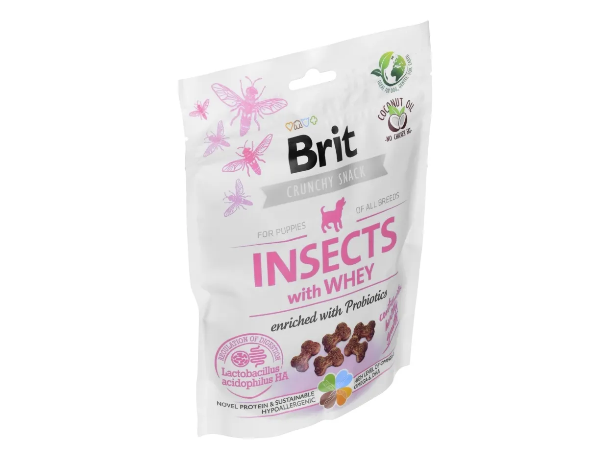 Brit Care Dog valpe-godbiter, insekt 200 g