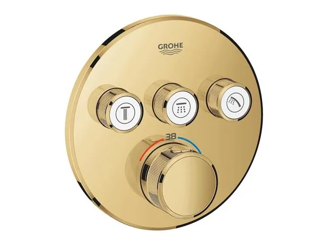 Grohtherm SmartControlTermostat til indbygning med 3 ventiler