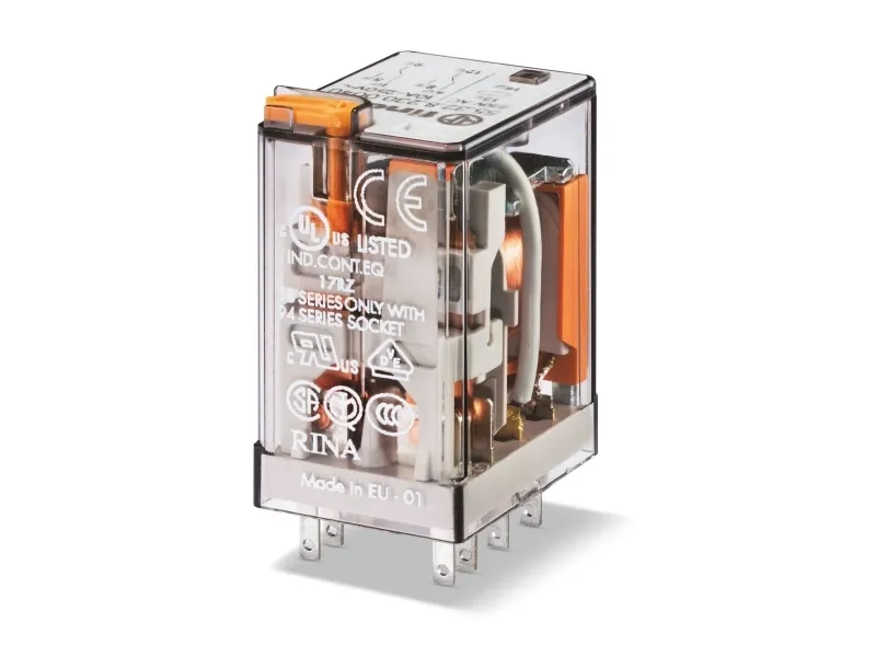 Stikbensrelæ Industri S55.32, 2P, 10A, 24V DC, med LED