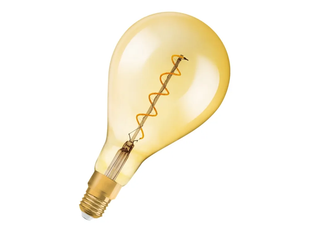 Vintage 1906 LED Spiral 5W 820, 300 lumen, E27, guld, dæmpbar