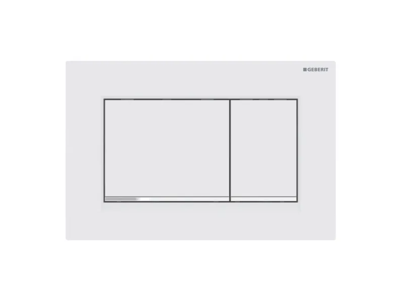 Geberit Sigma 30 betjeningsplade i mat alpin/hvid