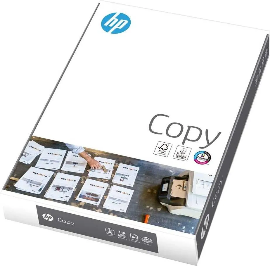 HP Copy Paper - A4 (210 x 297 mm) - 80 g/m² - 500 stk papir - for Deskjet Ultra Ink Advantage 2029  LaserJet 43XX  OfficeJet 20X, 6000, 6000 E609, 7000 E809