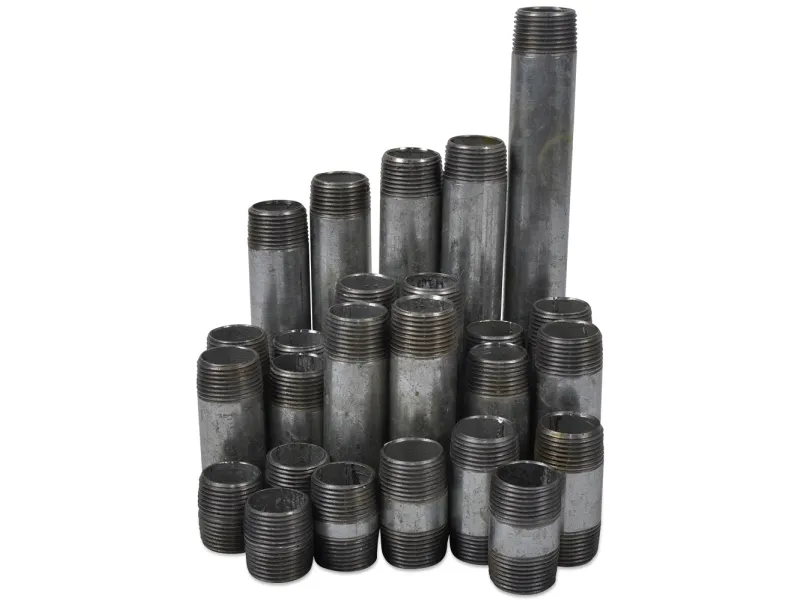 Nippelrør galvaniseret 1/2 blandede 25 stk