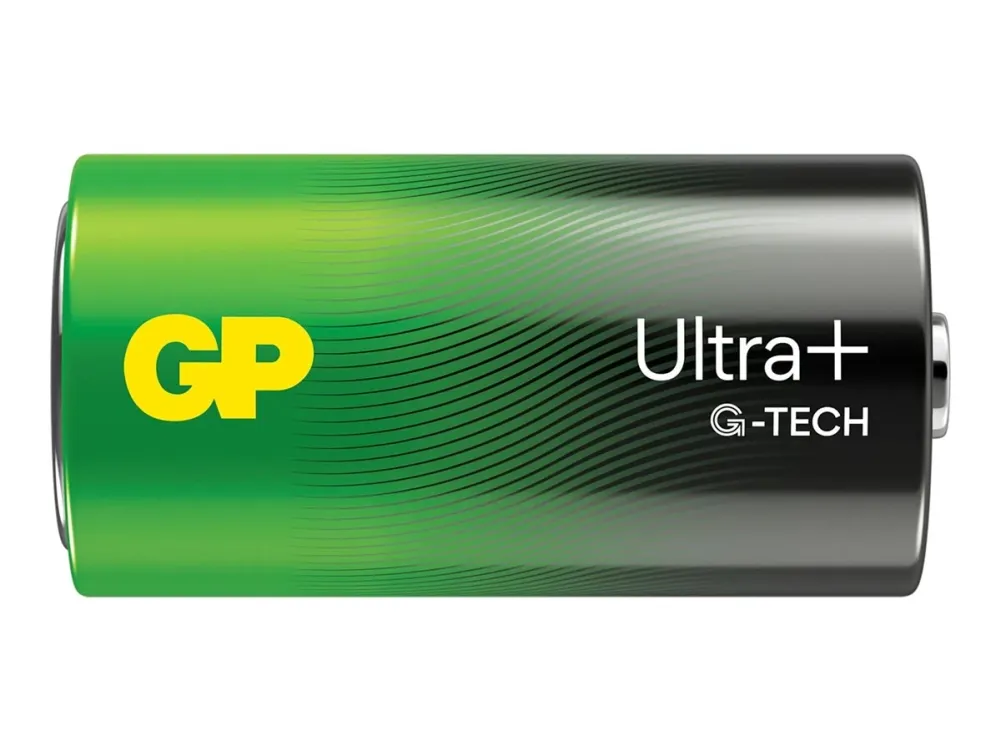 GP Ultra Plus Alkaline C-batteri 14AUP/LR14 2-pak