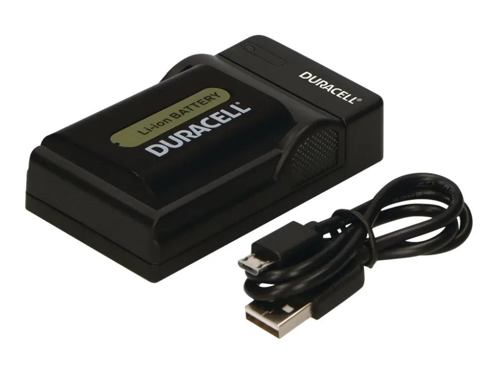Duracell - USB-batterilader - Li-Ion - 1 x batterier lader - svart