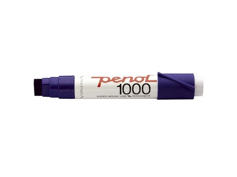 Penol 1000 - Markør - permanent - for glass, metall, plast - blå - hydrokarbonbasert blekk - 3-16 mm