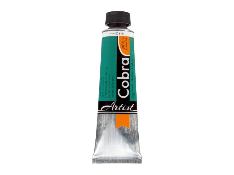 Cobra Artist Water-Mixable Oil Colour Tube Viridian 616