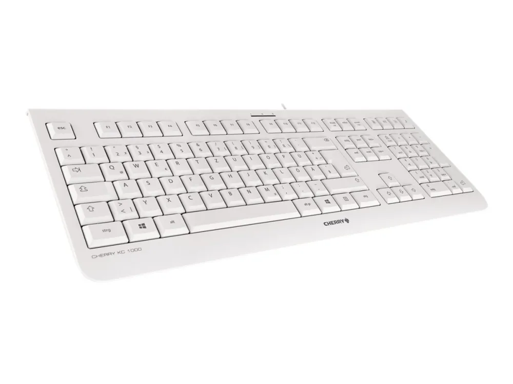 CHERRY KC 1000 - Tastatur - Pan Nordic - lysegrå
