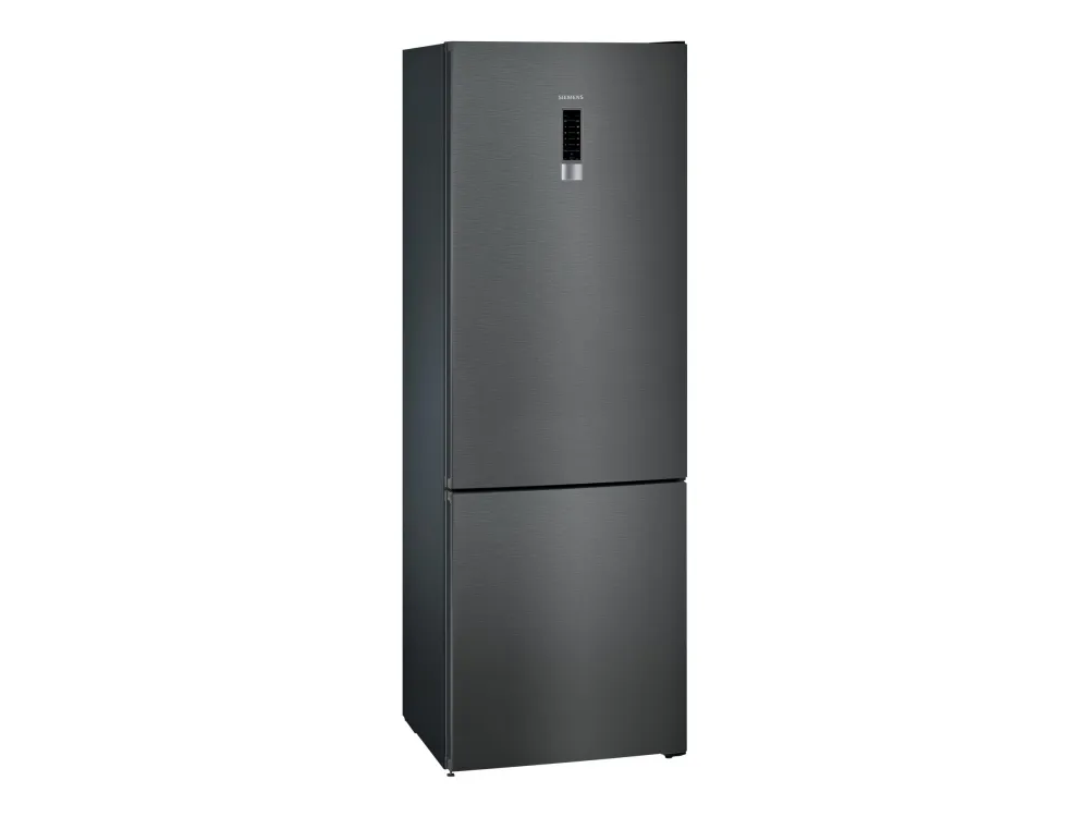 Siemens iQ300 coolFlex KG49NXXEA - Kjøleskap/fryser - bunnfryser - bredde: 70 cm - dybde: 67 cm - høyde: 203 cm - 438 liter - Klasse E - svart rustfritt stål