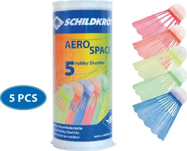 Schildkröt Aero Space badminton fjær, 5 stk.