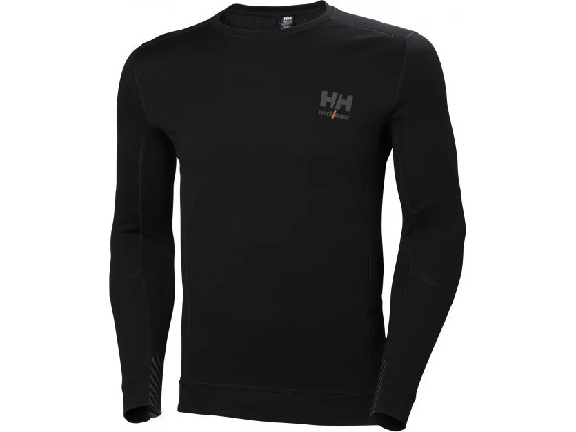HH Workwear Lifa Merino uld undertrøje med lange ærmer 75106 sort M
