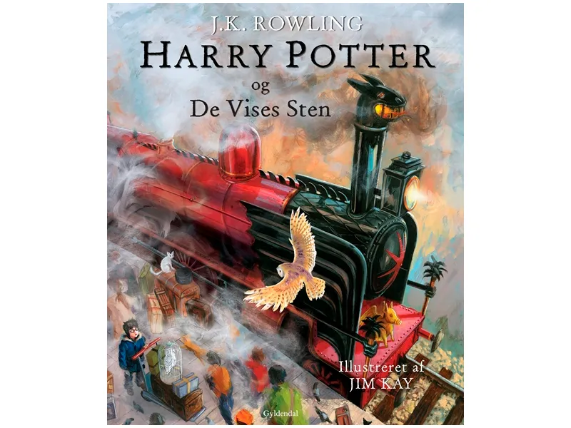 Harry Potter 1 - Harry Potter og De vises stein - illustrert | J. K. Rowling | Språk: Dansk