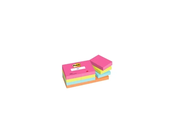 Post-It 7100259506, Rektangel, Blå, Grønn, Oransje, Rosa, Papir, Poptimistic, 38 mm, 51 mm