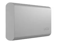 LaCie Portable SSD STKS1000400 - SSD - 1 TB - ekstern (bærbar) - USB (USB-C kontakt) - månesølv - med Seagate Rescue Data Recovery