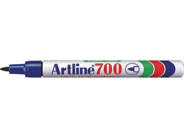 Marker Artline® 700 permanent blå 0,7mm - (12 stk.)