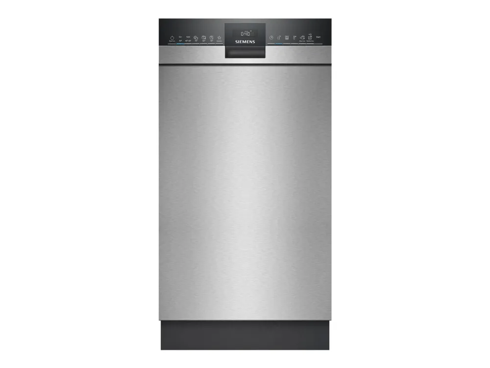 Siemens iQ300 SR43ES25ME - Oppvaskmaskin - innebygd - Wi-Fi - Nisje - bredde: 45 cm - dybde: 55 cm - høyde: 81.5 cm - børstet stål