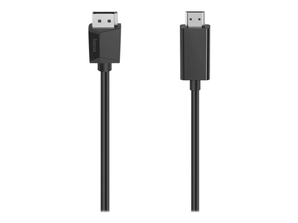 Hama - Adapterkabel - DisplayPort hann til HDMI hann - 1.5 m - dobbeltisolert - svart
