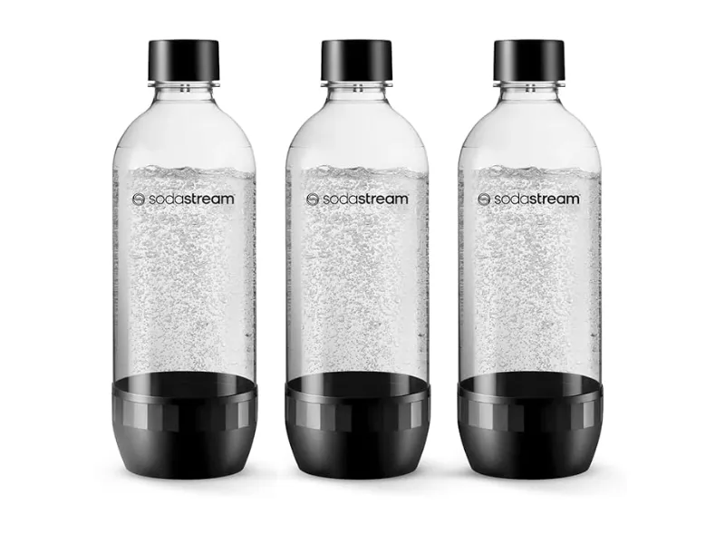 SodaStream 2260525, Karboneringsflaske, Sort, Hvit, PET, 1 l, Power, Source, Play, Spirit, Jet, Dynamo, Genesis, Cool, 3 stykker