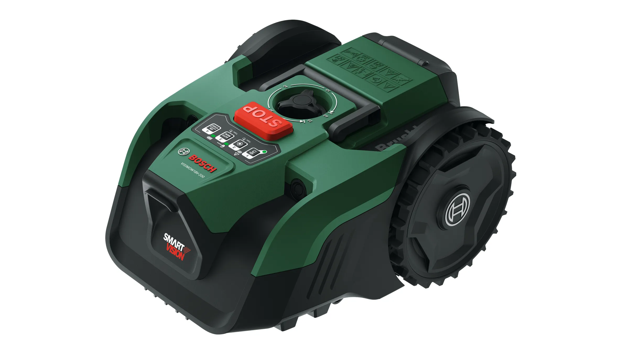 Bosch VISIMOW18V-200 trådløs robotgressklipper - 5,0 Ah batteri og lader - 200 m²