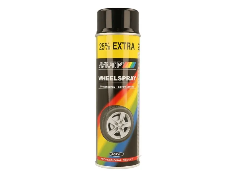 Motip Universallak Fælgspray sort højglans 500ml.
