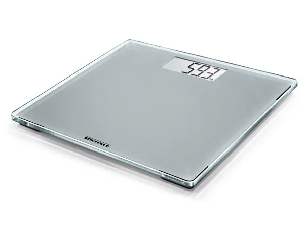 Soehnle Sense Compact 300, Elektronisk personvekt, 180 kg, 100 g, Sølv, kg, lb, ST, firkant