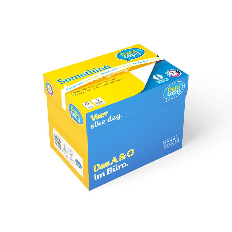 Kopipapir Data Copy A4 210 mm x 297 mm, 80 g/m2, hvit - (5 pakker x 500 ark)