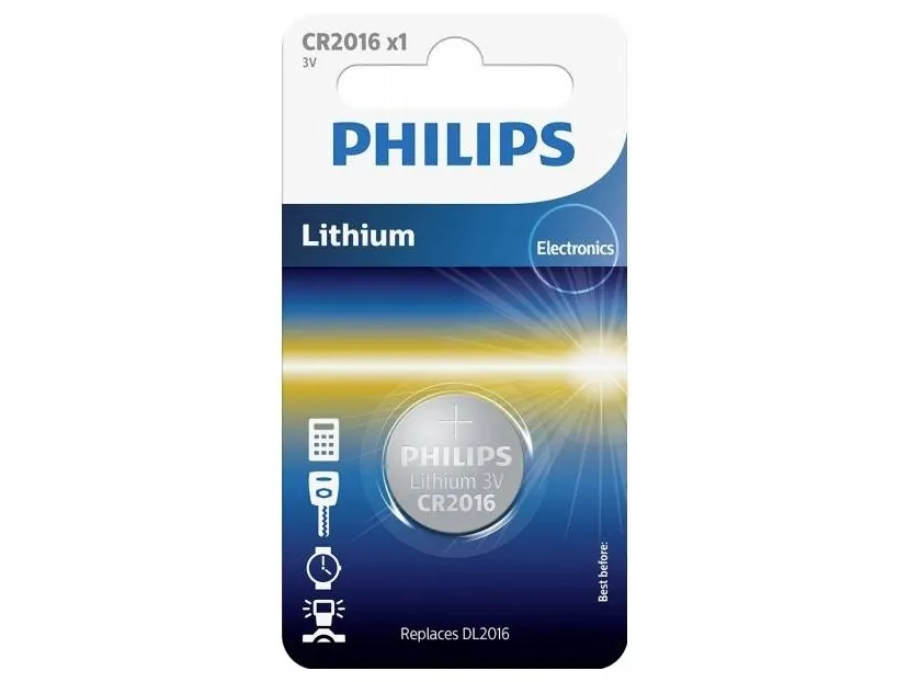 Philips CR2016 - Batteri CR2016 - Li - 75 mAh