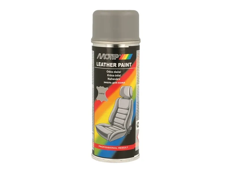 Motip læder og vinyl maling Grå 200ml
