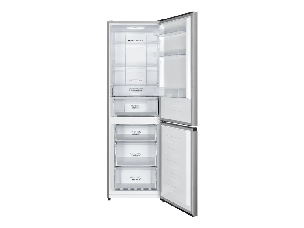 Gorenje N619EAXL4 - Kjøleskap/fryser - bunnfryser - bredde: 59.5 cm - dybde: 59 cm - høyde: 186 cm - 304 liter - Klasse E - rustfritt stål