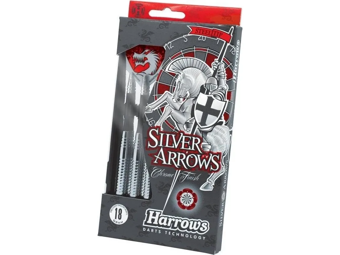 Harrows dartpiler SILVER ARROWS Eric Bristow Steeltip 22 g R