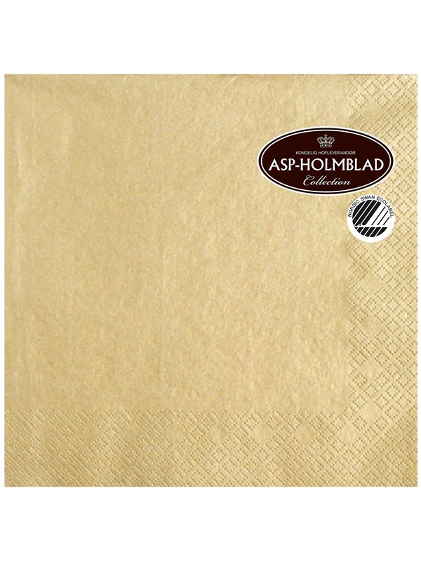 Asp-Holmblad Servietter Gold