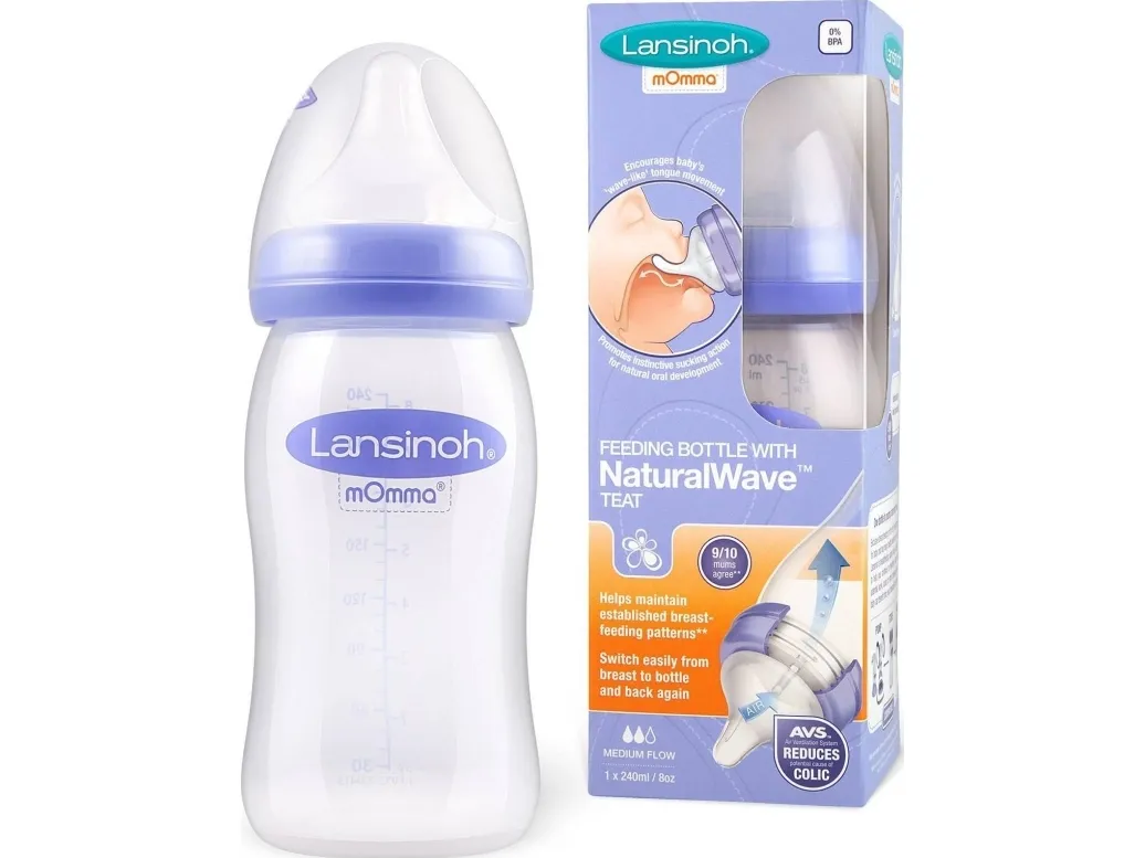 Lansinoh 75840 FLASKE 240ML + SM.NW LANSINOH