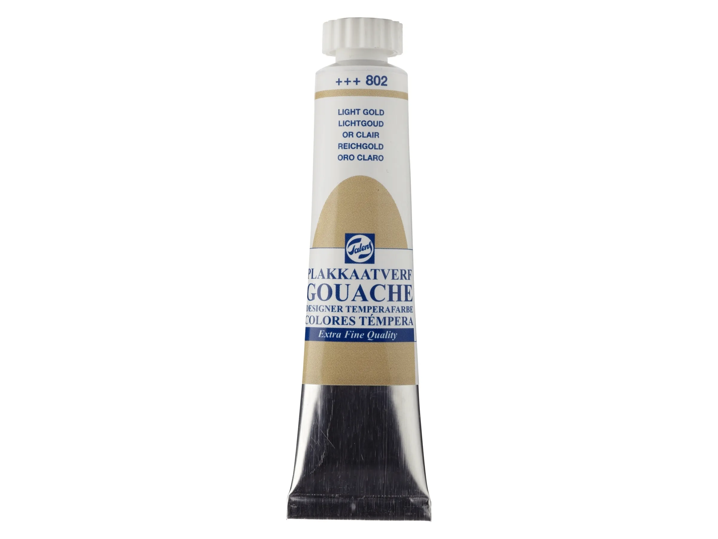 Talens Gouache Extra Fine 802 Light Gold tube