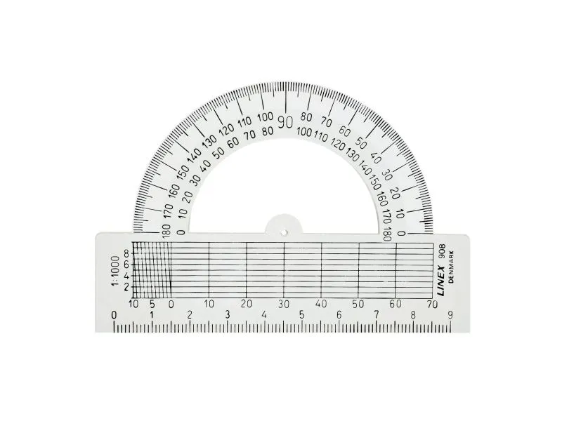 Linex 100413010, Halvsirkel, Gjennomsiktig, Gloss, 8 cm, 1,5 mm