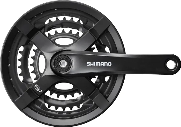 Shimano FC-TY501 kranksett 175 mm 48/38/28T 6–8 år med kjedebeskytter