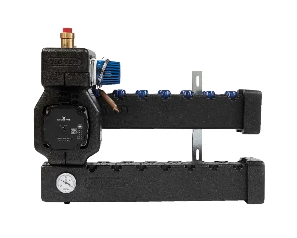 Wavin Midishunt 2kreds ,Isoleret, Med Grundfos UPM3Hybrid 15-70 pumpe