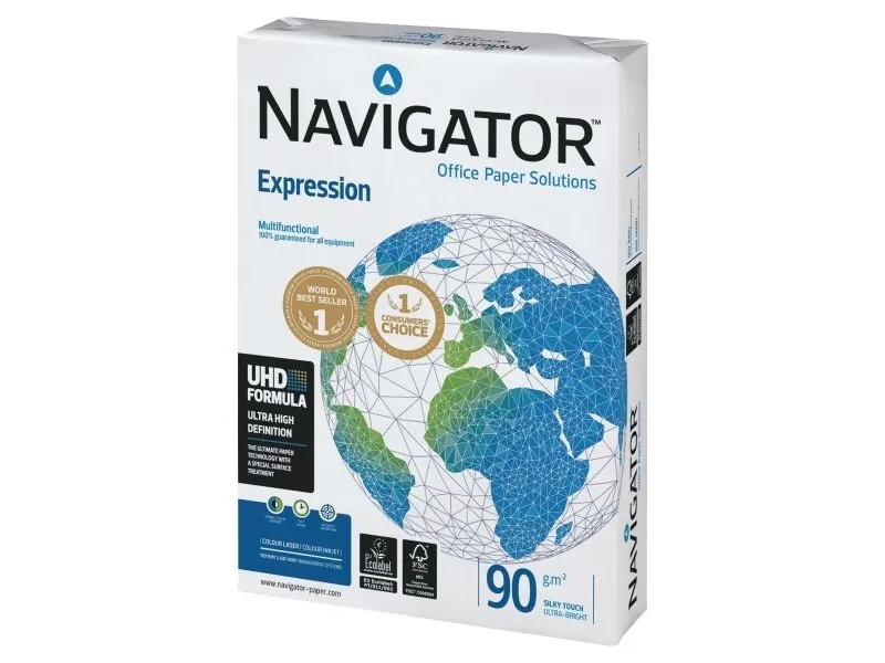 Kopipapir Navigator Expression A4 hvid 90g - (500 ark)