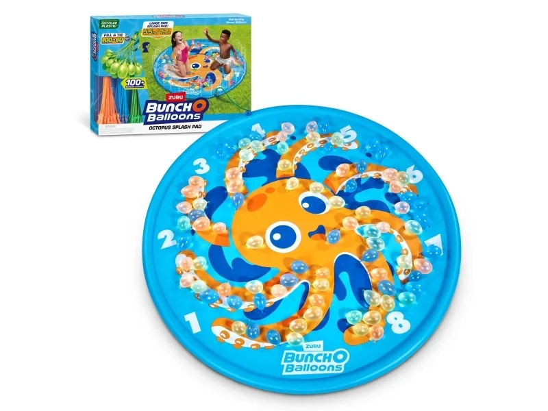Zuru Bunch O Balloons Octopus Splash Pad med over 100 selvlukkende vannballonger for rask fylling