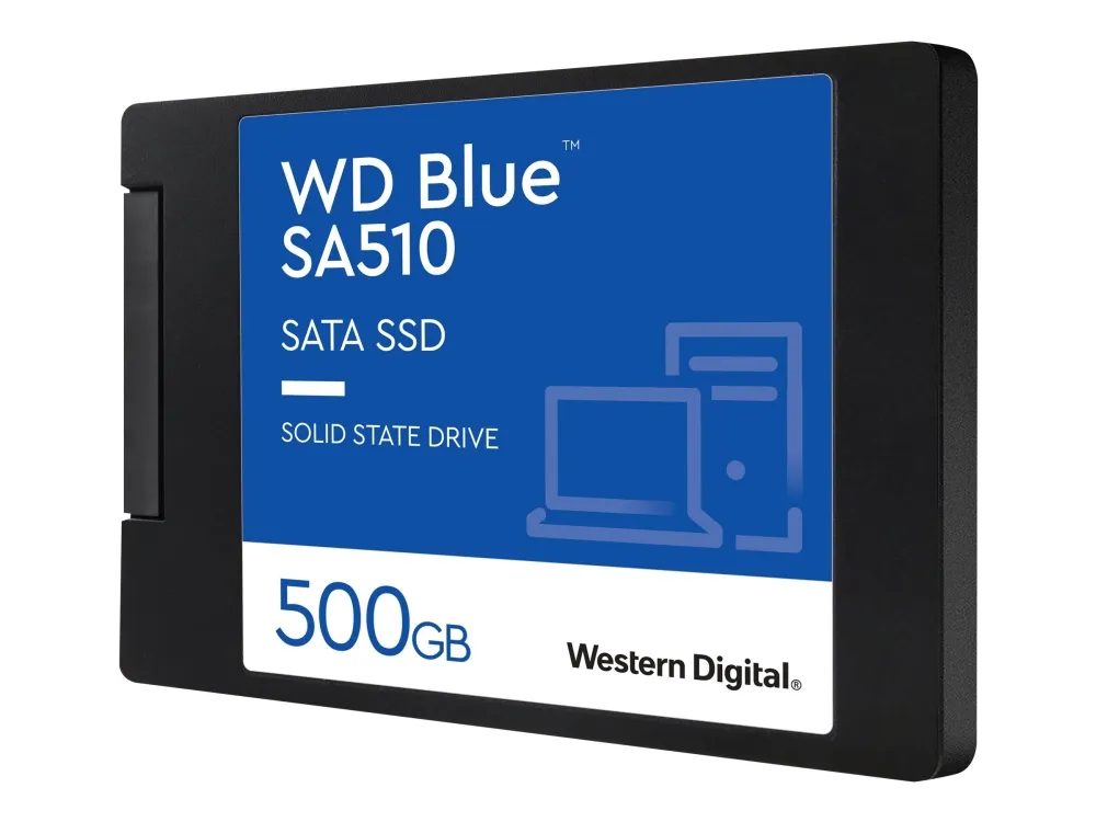 WD Blue SA510 WDS500G3B0A - SSD - 500 GB - intern - 2,5 - SATA 6Gb/s - blå