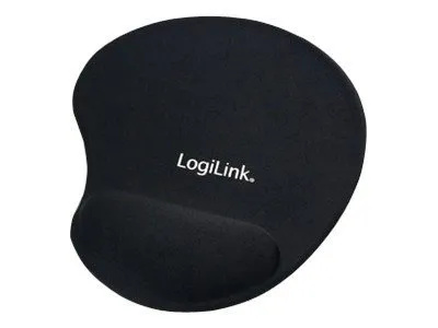 LogiLink - Musematte med håndleddsstøtte - svart