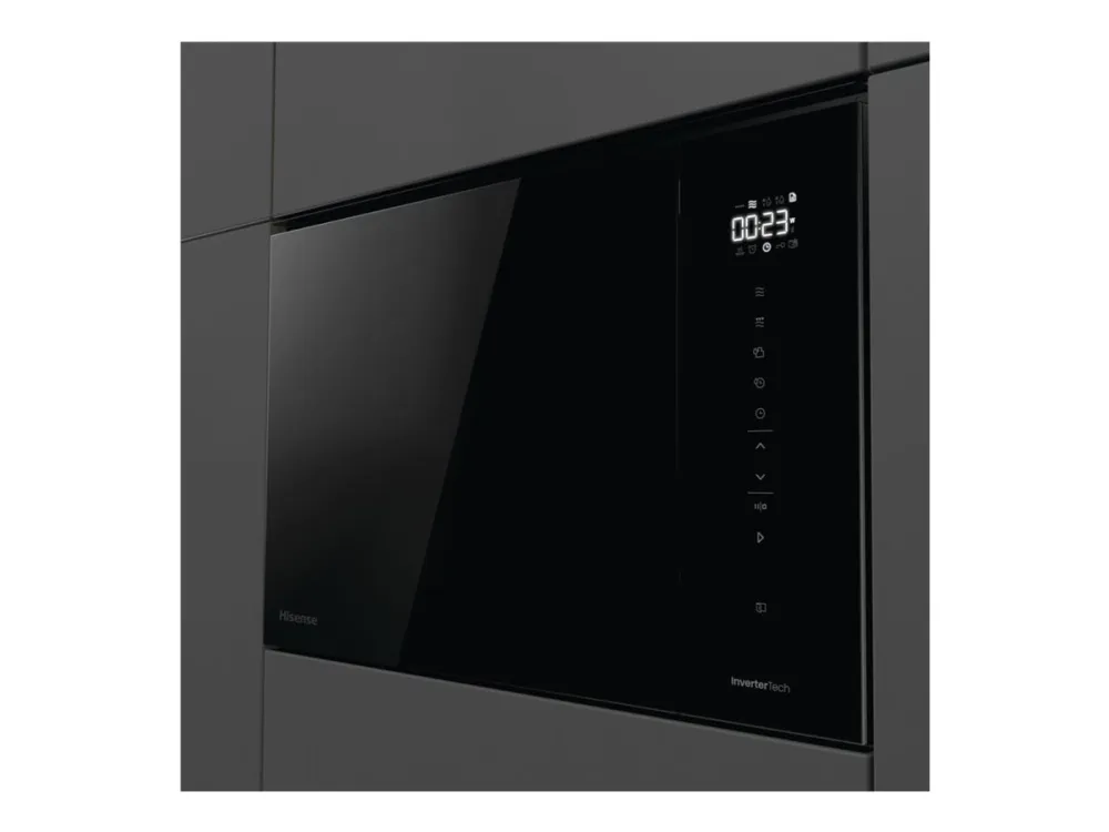 Hisense BIM325GI63DBGUK - Mikrobølgeovn med grill - innebygd - 25 liter - 900 W - svart