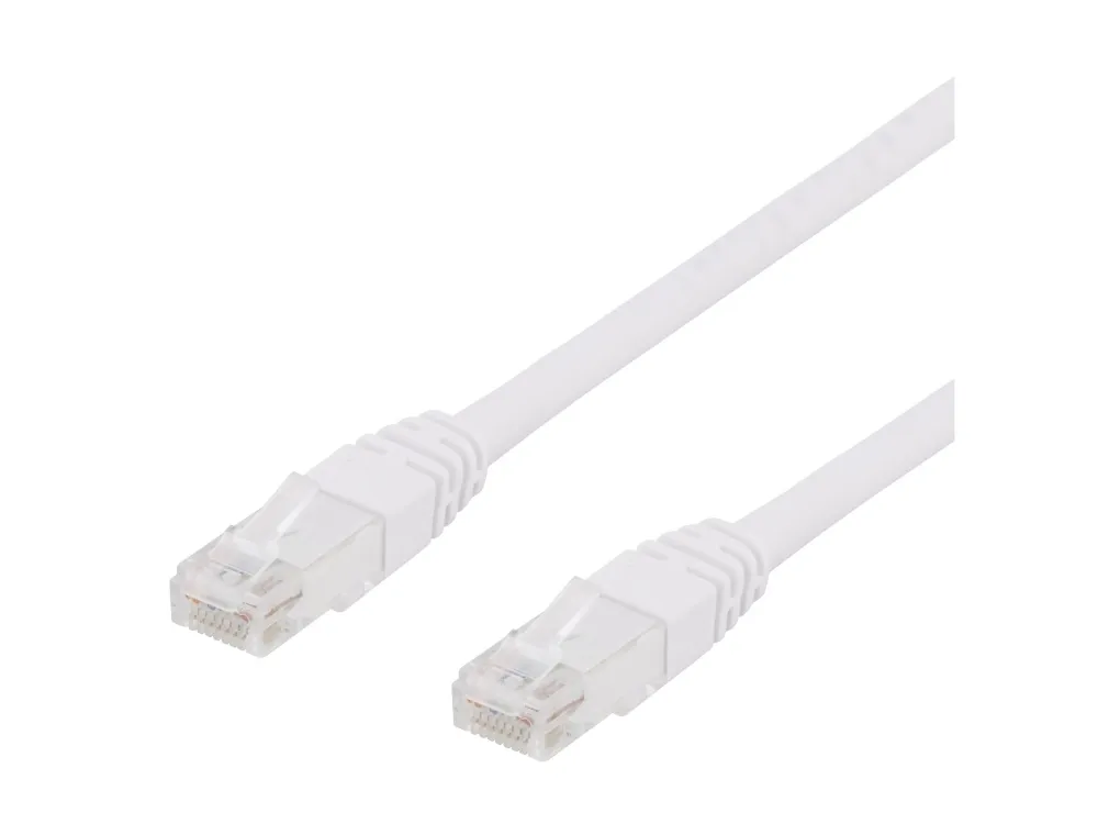 DELTACO - Koblingskabel - RJ-45 (hann) til RJ-45 (hann) - 10 m - UTP - CAT 6 - hvit