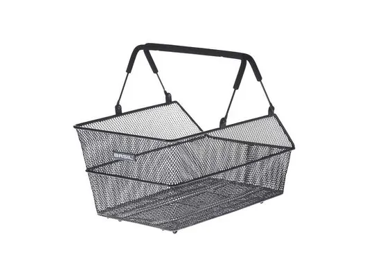 Basil Cento Multi System, Bakre, Sykkelkurv, Stål, Svart, 5 kg, 450 mm