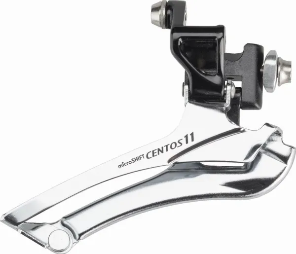 Microshift fremre girskifter CENTOS, 11-delt (2x11), kompatibel med Shimano, krokfeste, for 50-56T, kapasitet 16T (NEW)