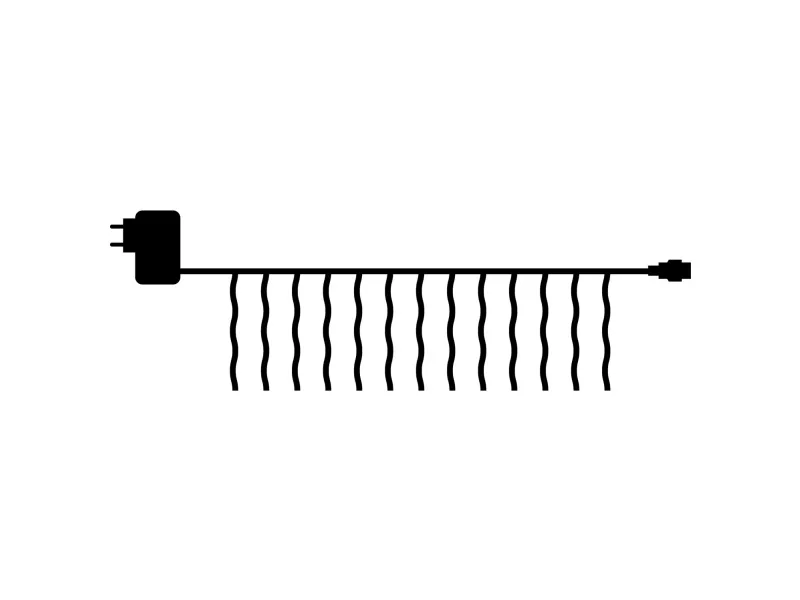 Sirius Home Top-Line, Kjede, Svart, Svart, 100 lamper, LED, 3 W