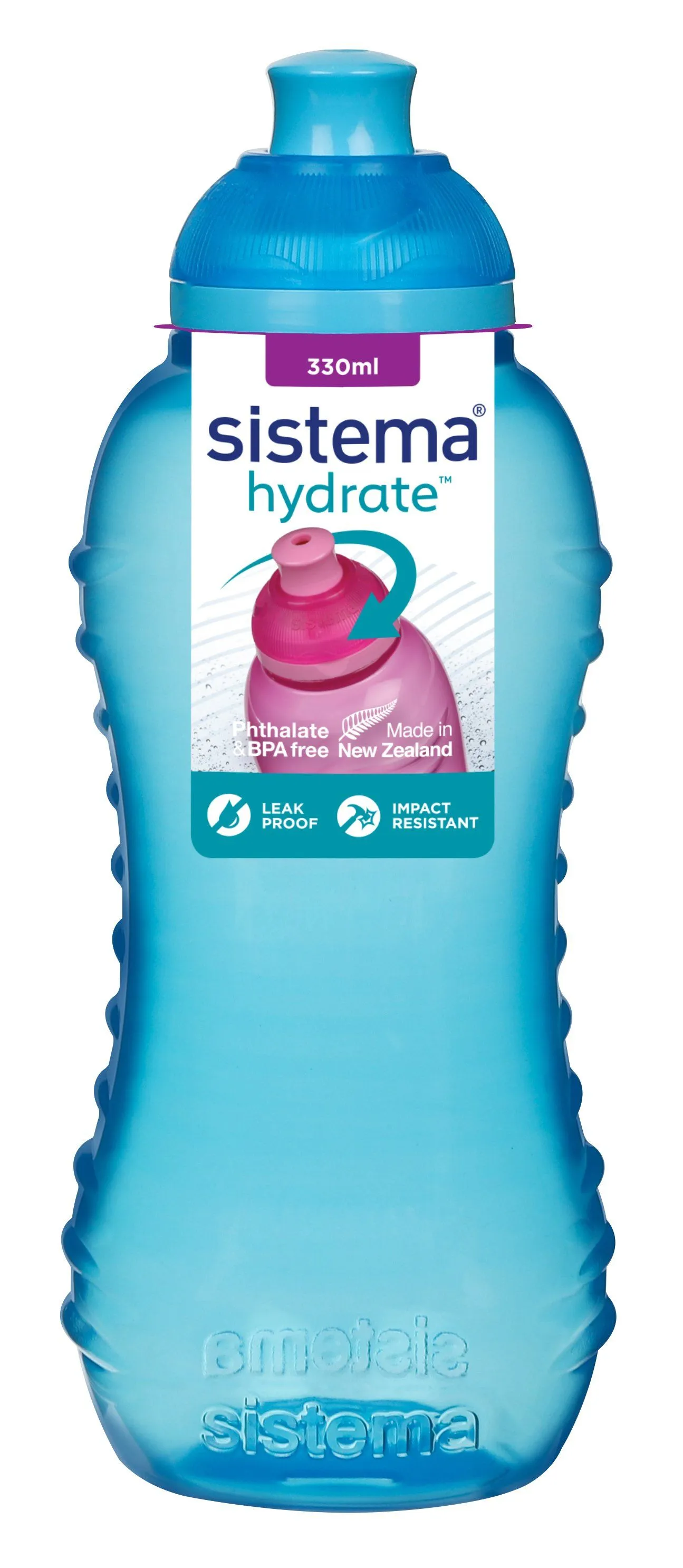 Sistema - Twist `n`sip 330 ml - Havblå