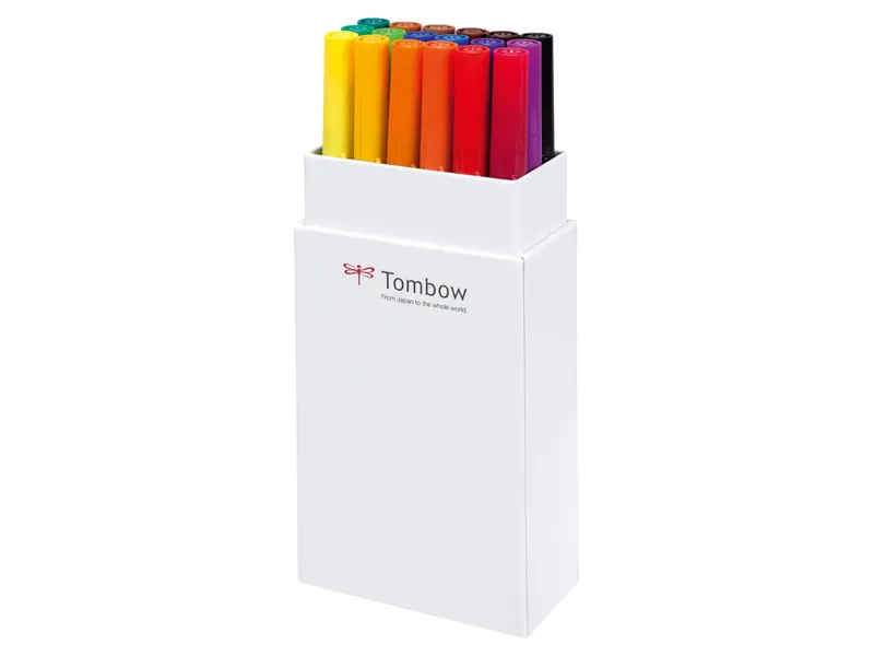 Marker Tombow ABT Dual Brush 18P-1 primærfarver (18 stk.)