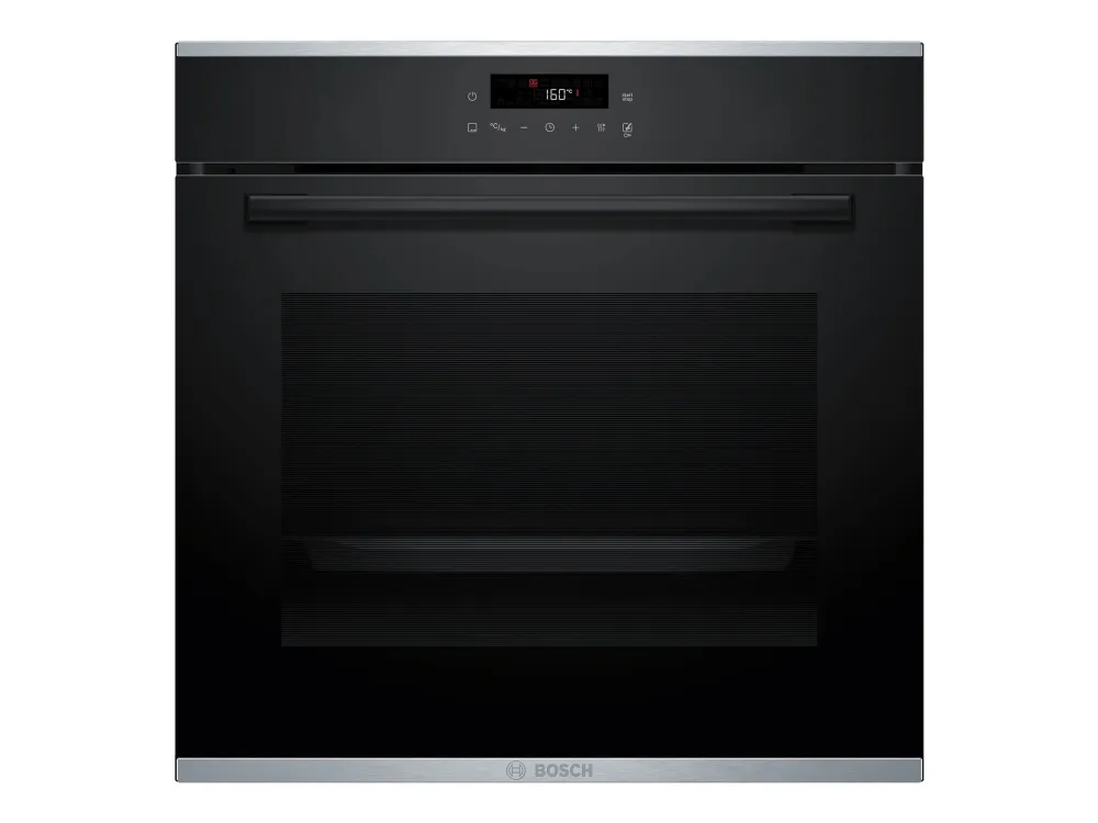 Bosch Serie | 4 HBA272BB3 - Ovn - innebygd - fordypning - bredde: 56 cm - dybde: 55 cm - høyde: 58.5 cm - med selvrens - Klasse A+ - svart
